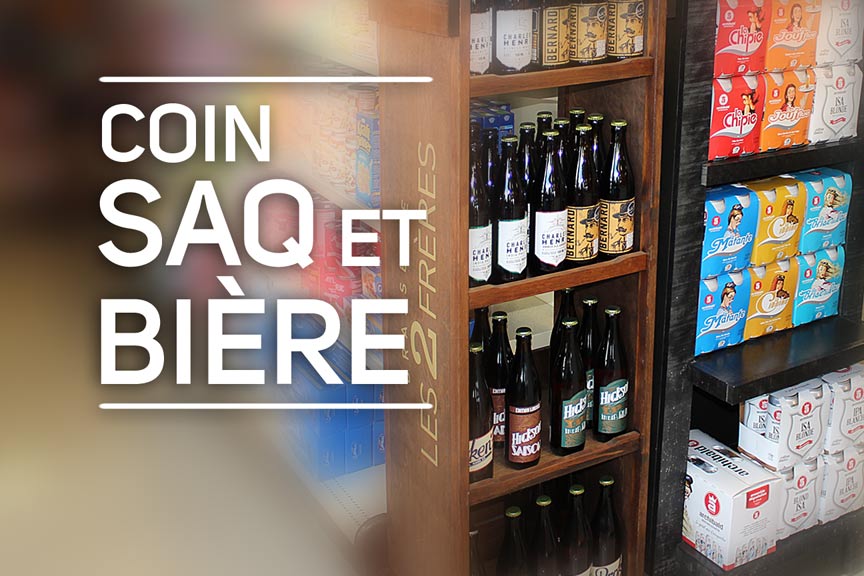 Coin SAQ et bières coin SAQ bière